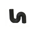 Nordic-style S-curve Candle Holder Creative Striped Ceramic Base