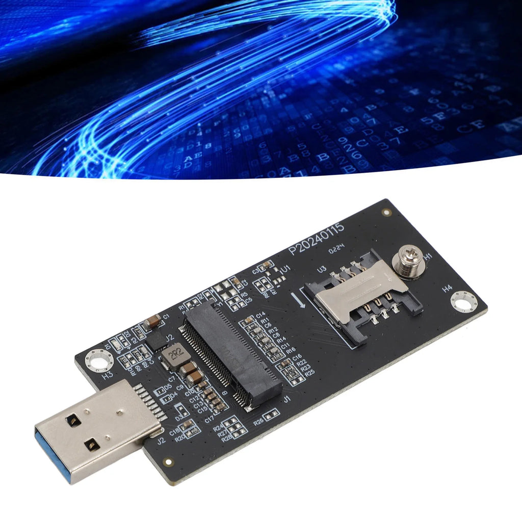 Network Adapter Card NGFF M 2 Keyb USB3 0 WWAN Module SIM Slot