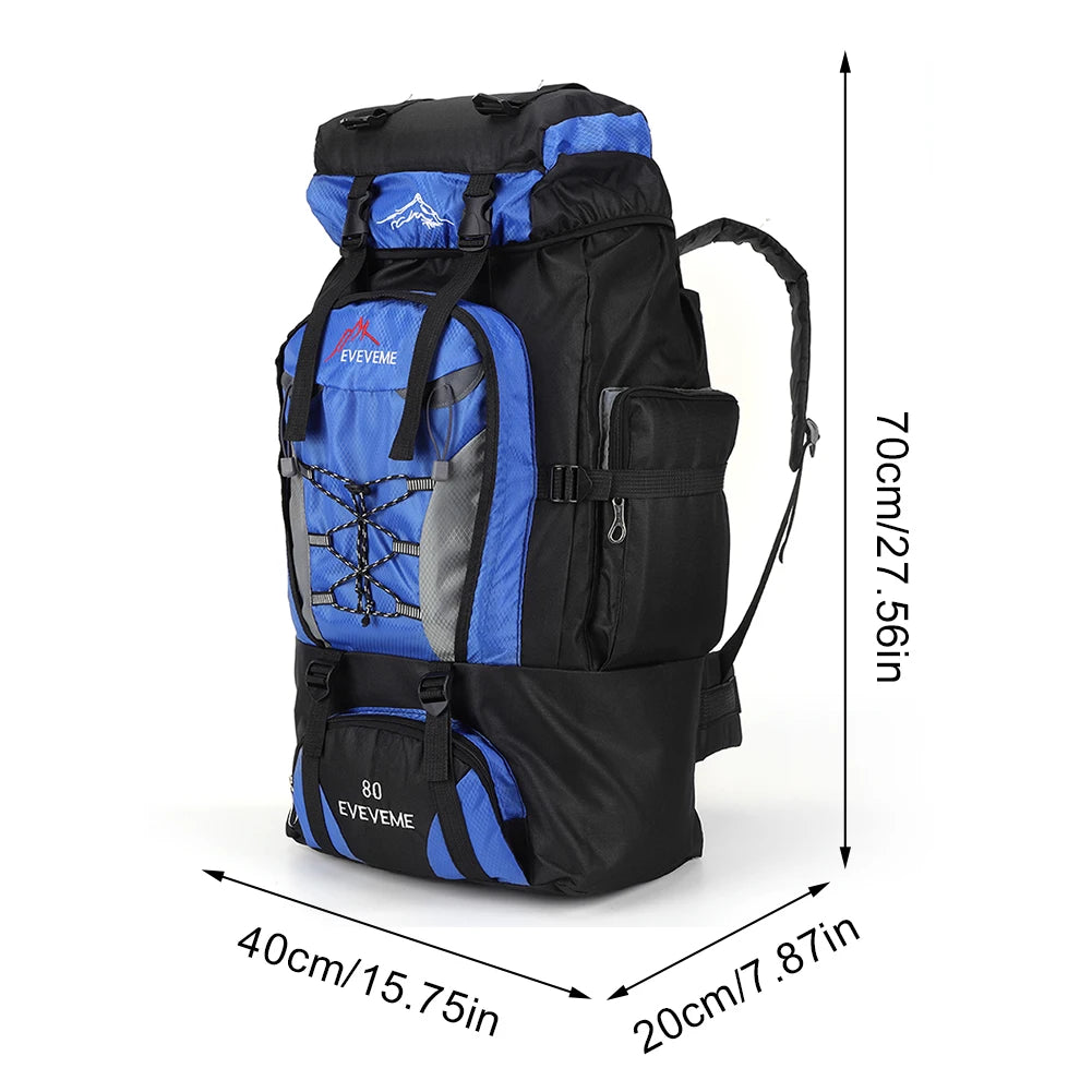 Ultralight Travel Bag Large Capacity Mountaineering Outdoor Hiking Zpaxo Blue