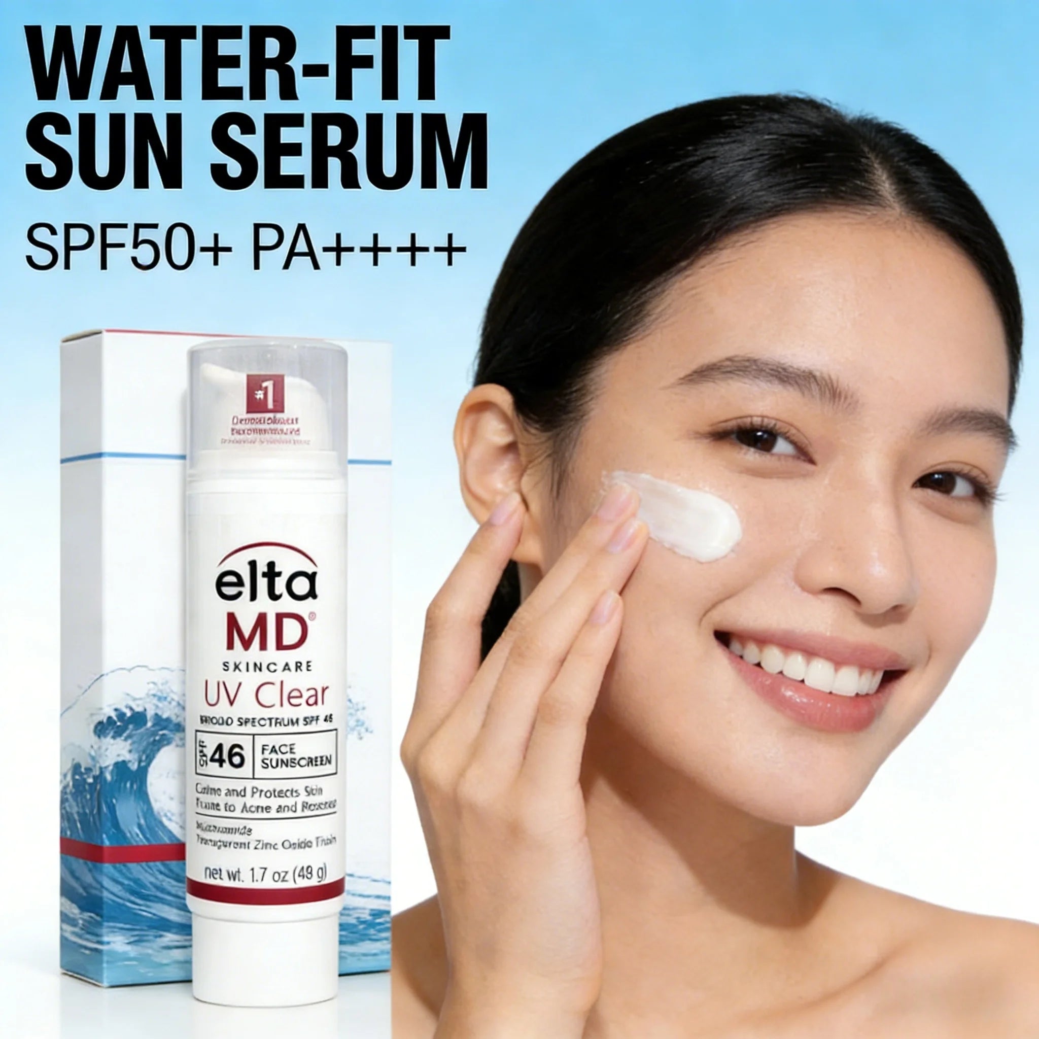 Elta MD UV Clear Facial Sunscreen Stable Protective Barrier Efficient Sunscreen SPF46 Hyaluronic Acid Moisturizing Soothing Zpaxo