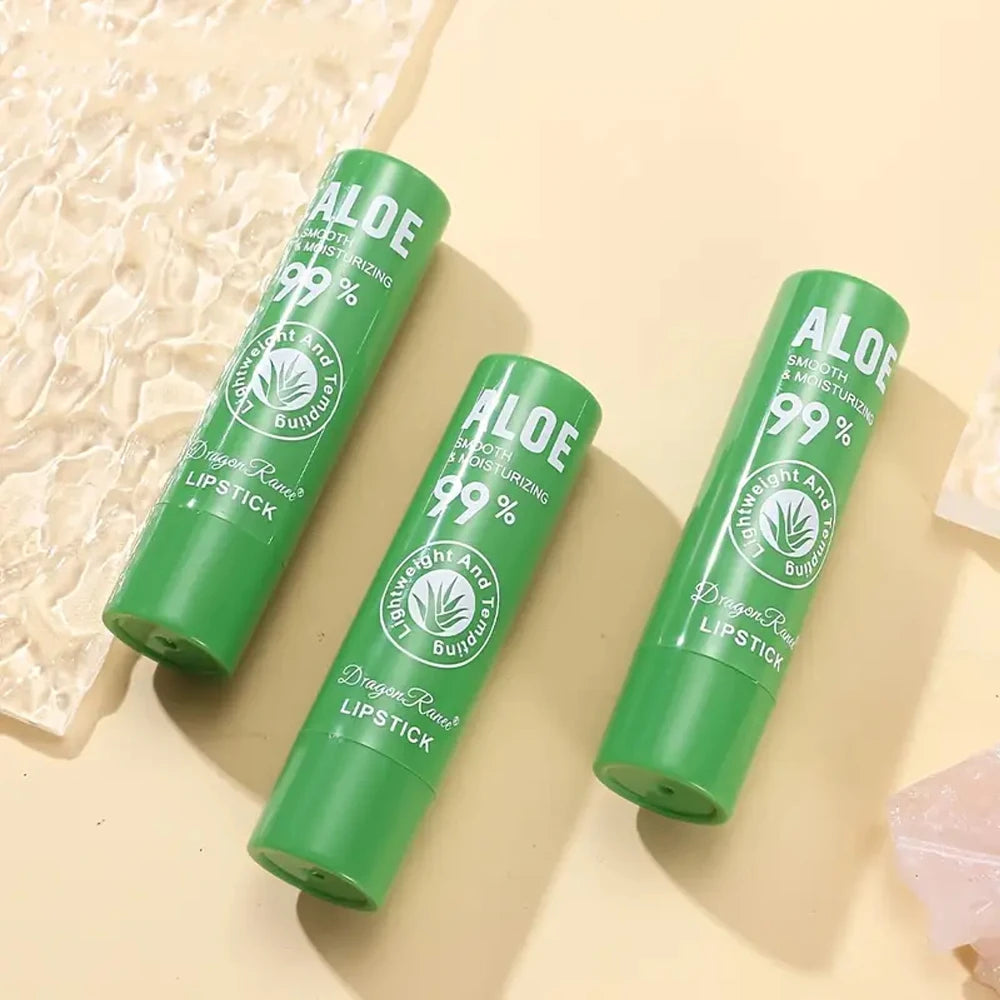 12-Piece Aloe Vera Lip Balm Set, Long-Lasting Moisturizing, Non-Stick, Waterproof, Color-Changing Jelly Lipstick Containing Plan Zpaxo