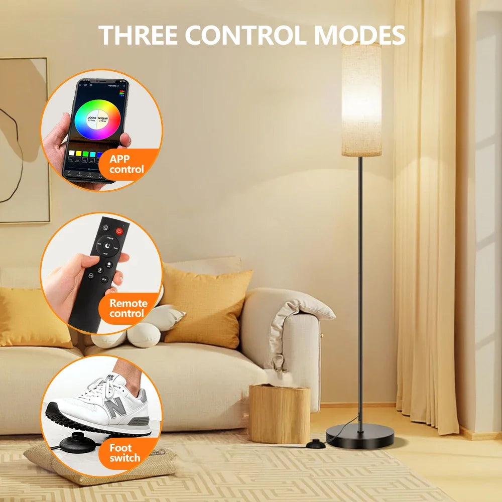 NEWSTYLE RGBW Ambient Floor Lamp Music-synced Rhythmic Lighting Zpaxo