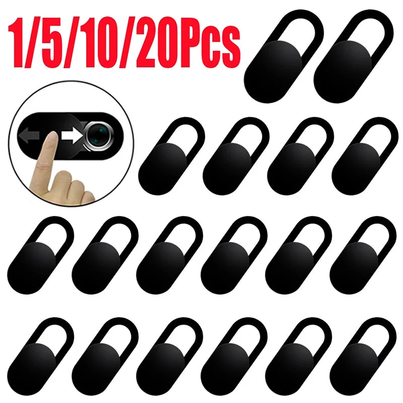 1/5/10/20PCS Webcam Cover Phone Lens Stickers for Apple iPhone Samsung Xiaomi Privacy Slider Camera Plastic Cover for Laptops PC Zpaxo