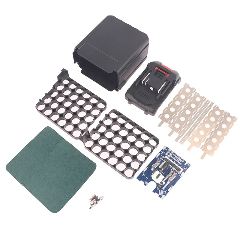 ▶30 Cell 18650 Lithium Battery Shell PCB Charging Protection Circuit Board Boxes For Li-ion Battery Housings Zpaxo 1Set