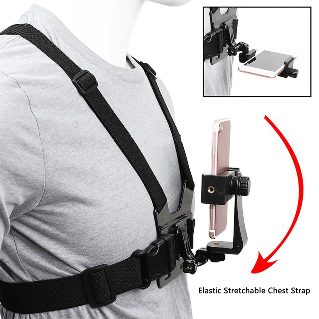 Mobile Phone Chest Strap Detachable Stand Convenient Quick Release