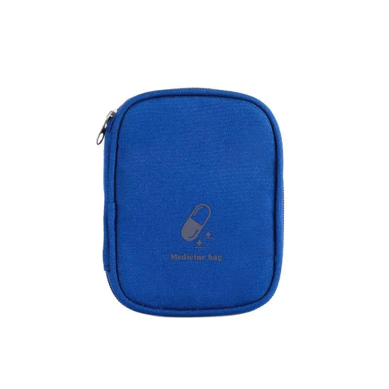 CMFirst Aid Medicine Bag Portable Storage Box Emergency Kits Pills Zpaxo Blue
