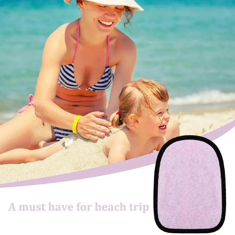 Beach Sand Mitt Cleaning Off Mitt Skin Friendly Sand Cleaner For Beach Adult And Kids Clean Sand From Skin Water Activities Zpaxo