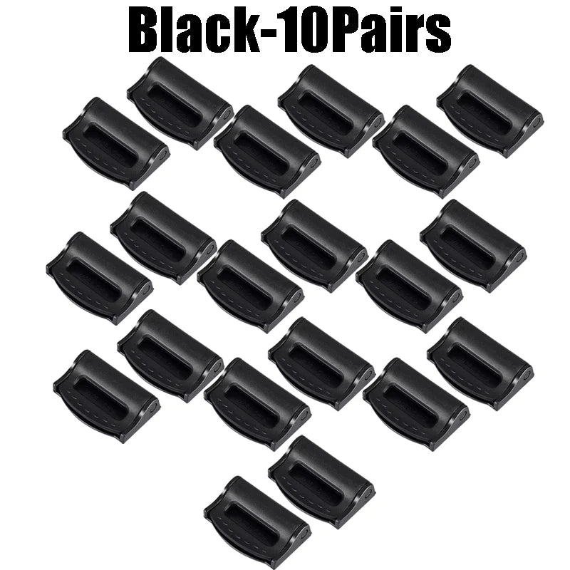 Universal Car Seat Belt Clip Anti-slip Buckle Simple Secure Fastener Zpaxo Black -10Pairs