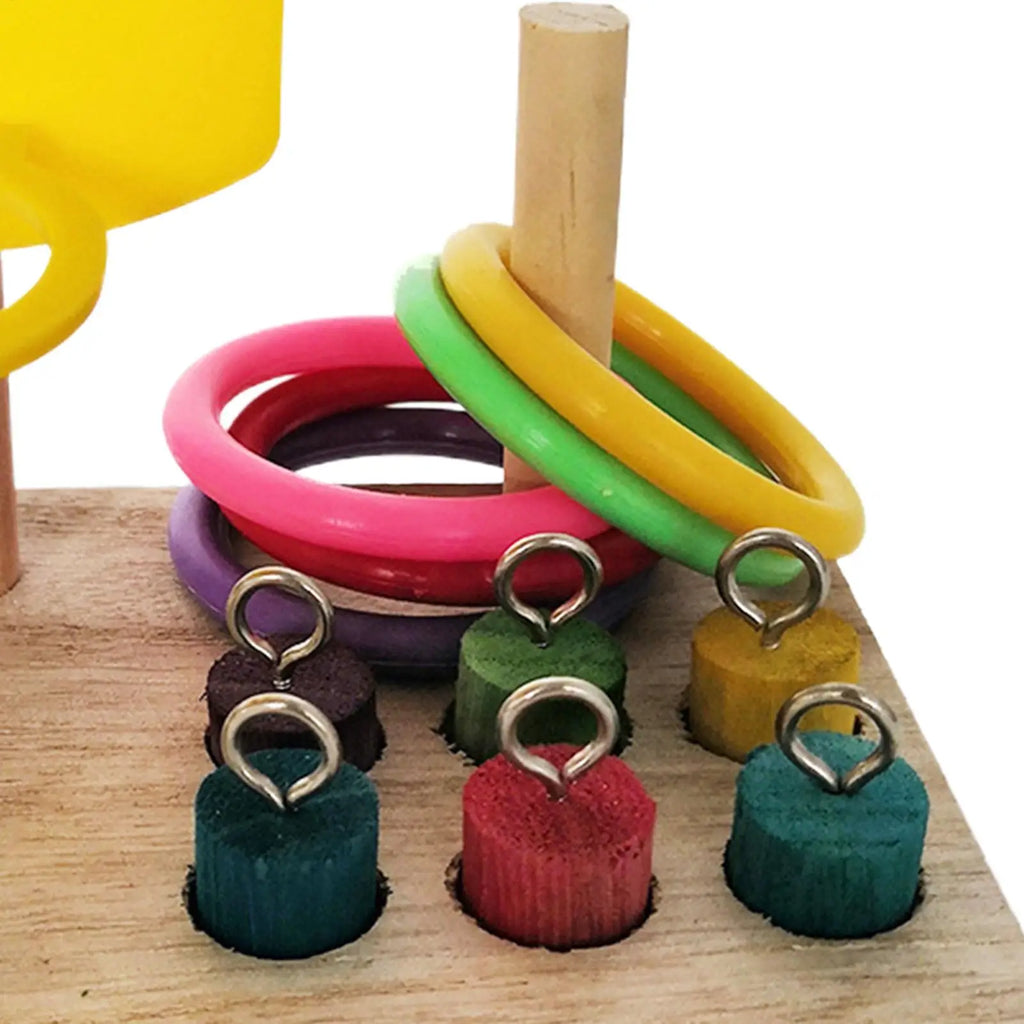 Bird Training Toys Brain Development Parakeets Play Gym Parrot