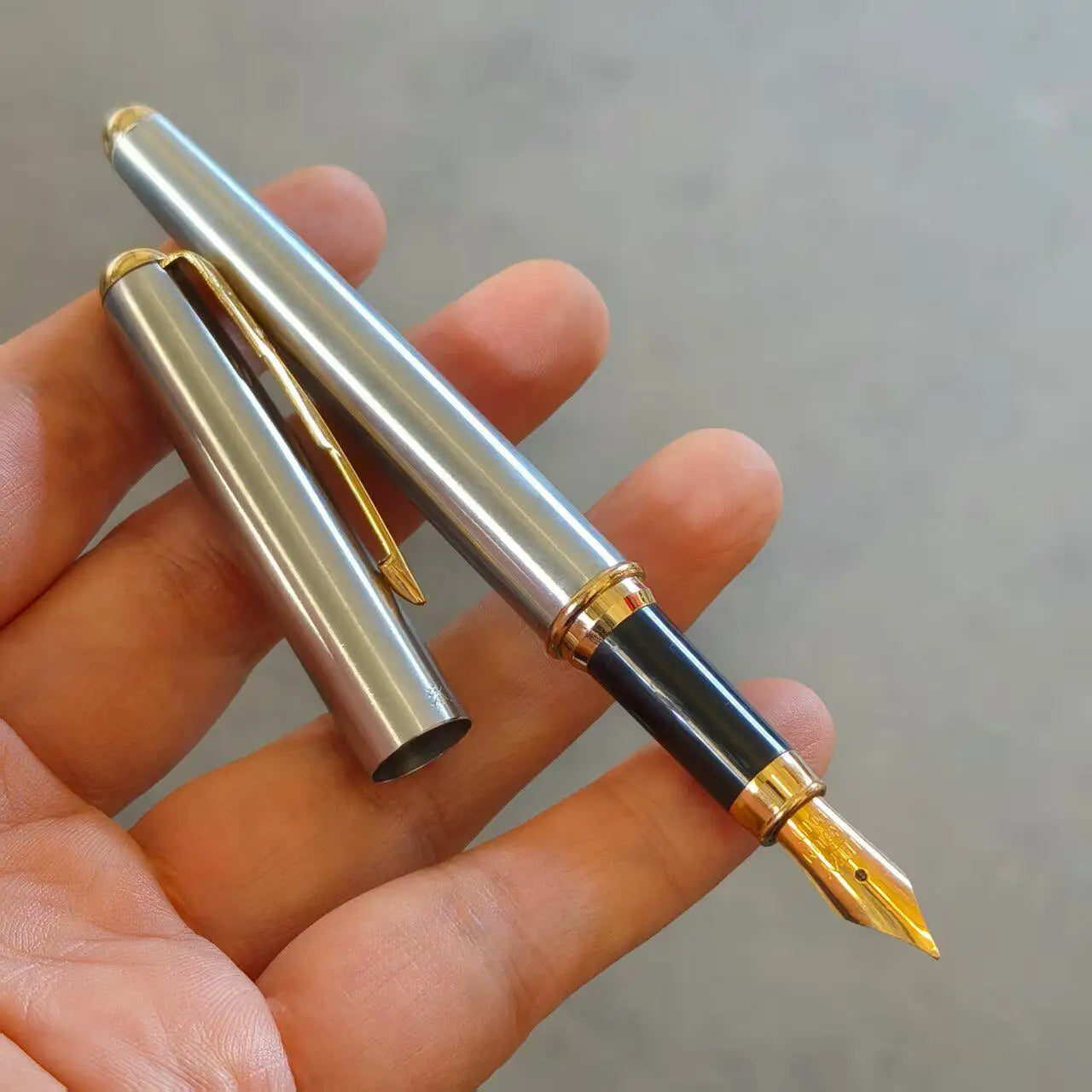 Retro Yongsheng 1020 Fountain Pen Iridium Nib F Smooth Writing Plastic Body Classic Vintage Retro Adult Calligraphy Stationer Zpaxo Yongsheng 1020 0.5mm