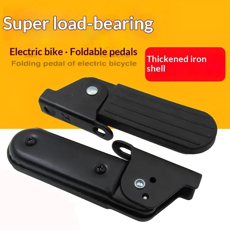 2 Lightweight Anti-slip Pedals Yadi Aima Harley U1 E-bike Nylon Iron Zpaxo