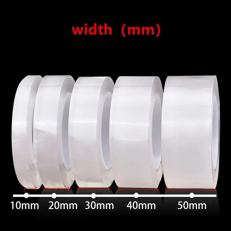 1/3/5m Nano Tape Double-Sided Adhesive Tape Traceless Waterproof Tape For Bathroom Kitchen Sink Tap Gel Sticker Zpaxo