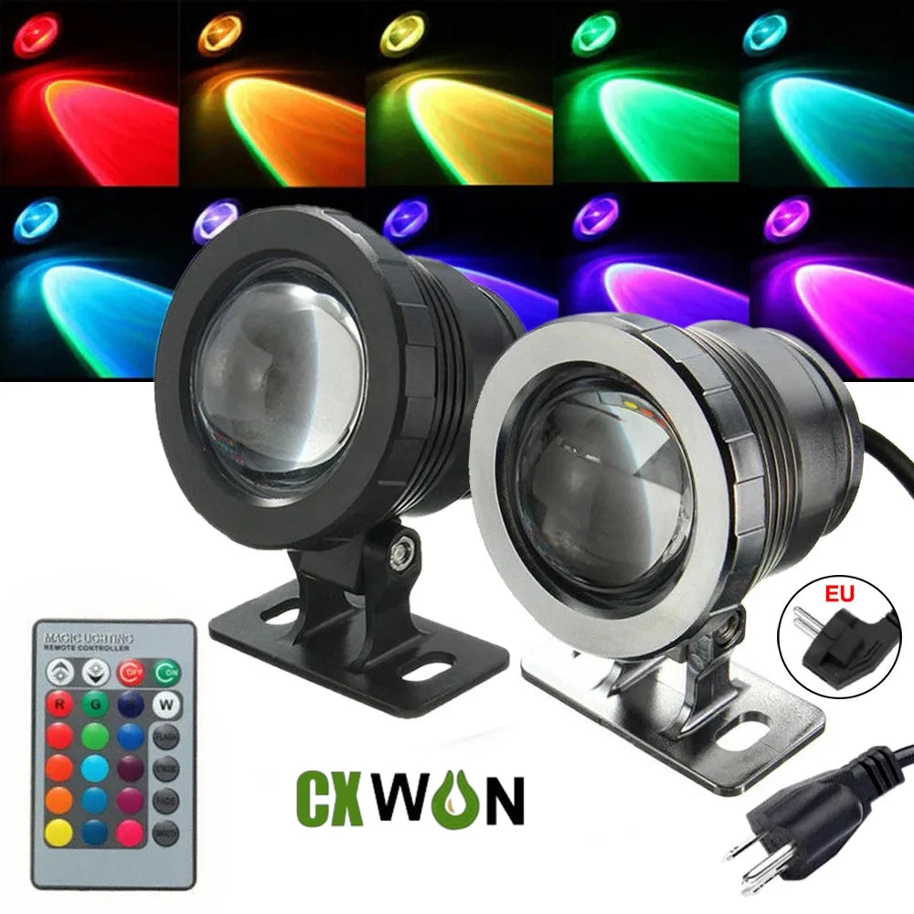 Underwater LED Pool Lights Outdoor Garden Waterproof 10W 20W AC 110V Zpaxo