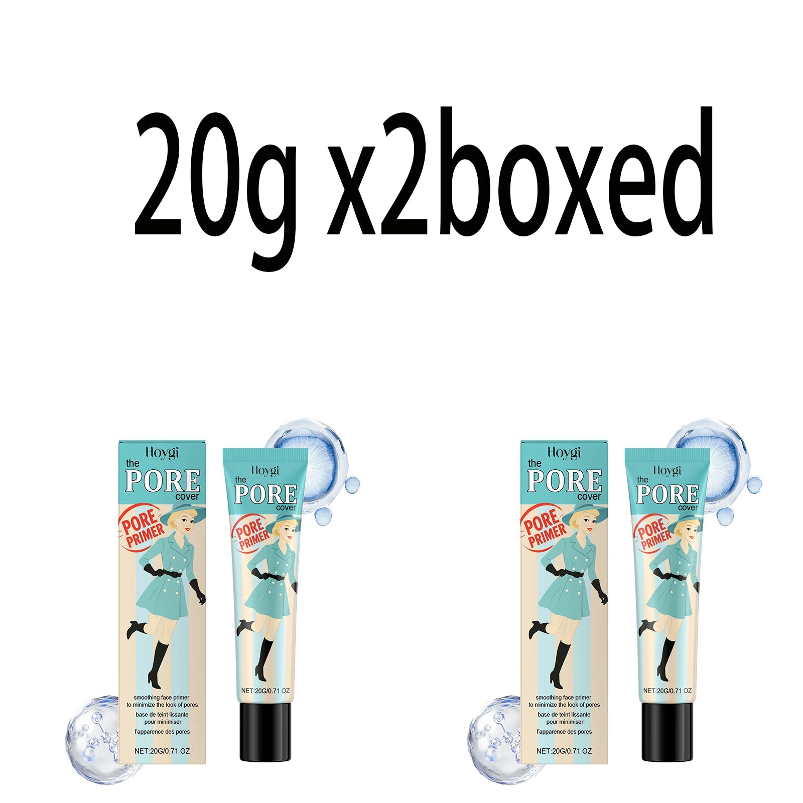 Hoygi Hydrating Makeup Primer – Moisturizing Pore Minimizer Makeup Primer Zpaxo 20g x2boxed
