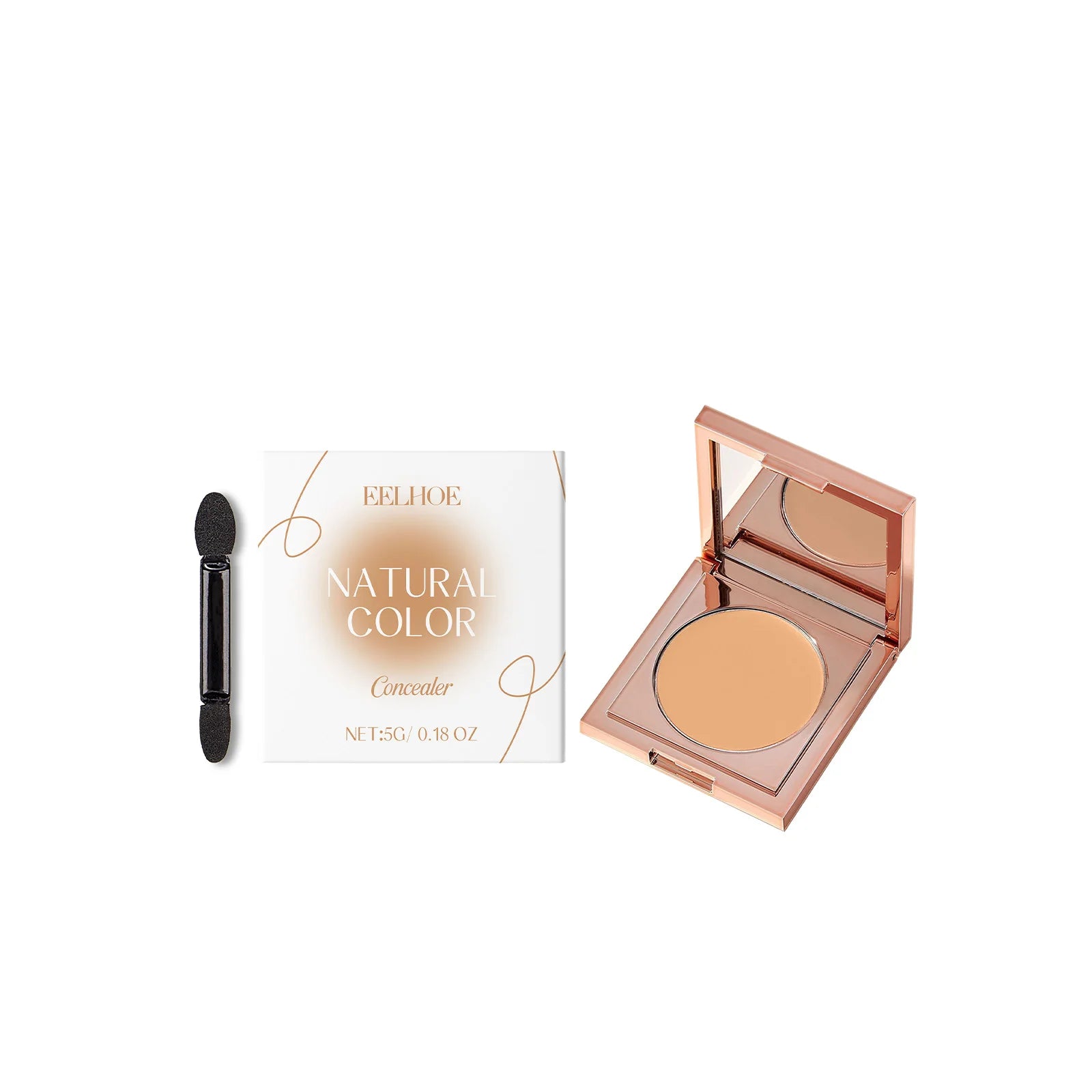 Concealer Lightweight Natural Coverage Of Skin Blemishes Spot Acne Print Cover Dark Circles Long-Lasting Non-Removing Makeup Zpaxo Natural Color