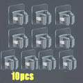 4PCS Wall Mounted Mop Organizer Holder Wall-Mounted Waterproof Mop Storage Rack Broom Hanger Hooks Household Tools Zpaxo 10pcs-Grey
