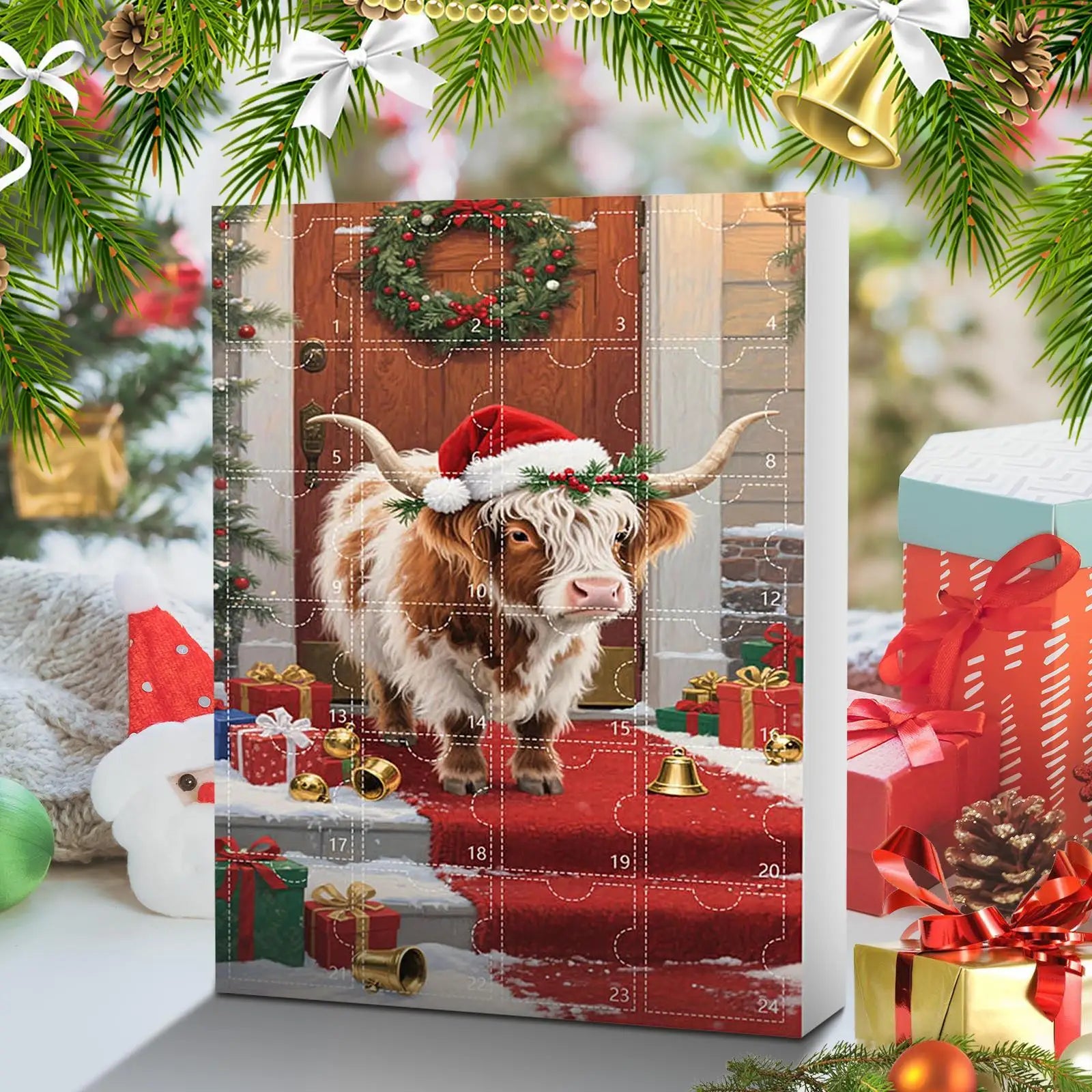 2025 Christmas Advent Calendar 24 Days Countdown 2D Acrylic Highland