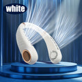 1pc Portable Wearable Neck Fan - Personal Fans for Outdoor And Indoor Use, Hands-Free, Leafless, Rechargeable, Headphone Design Zpaxo As Pictured