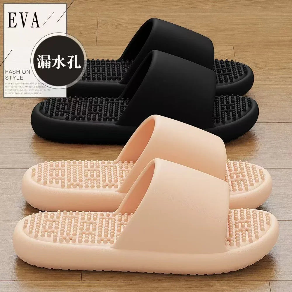 Leakage Quick-drying Thick-soled Massage Breathable Cooling Slippers