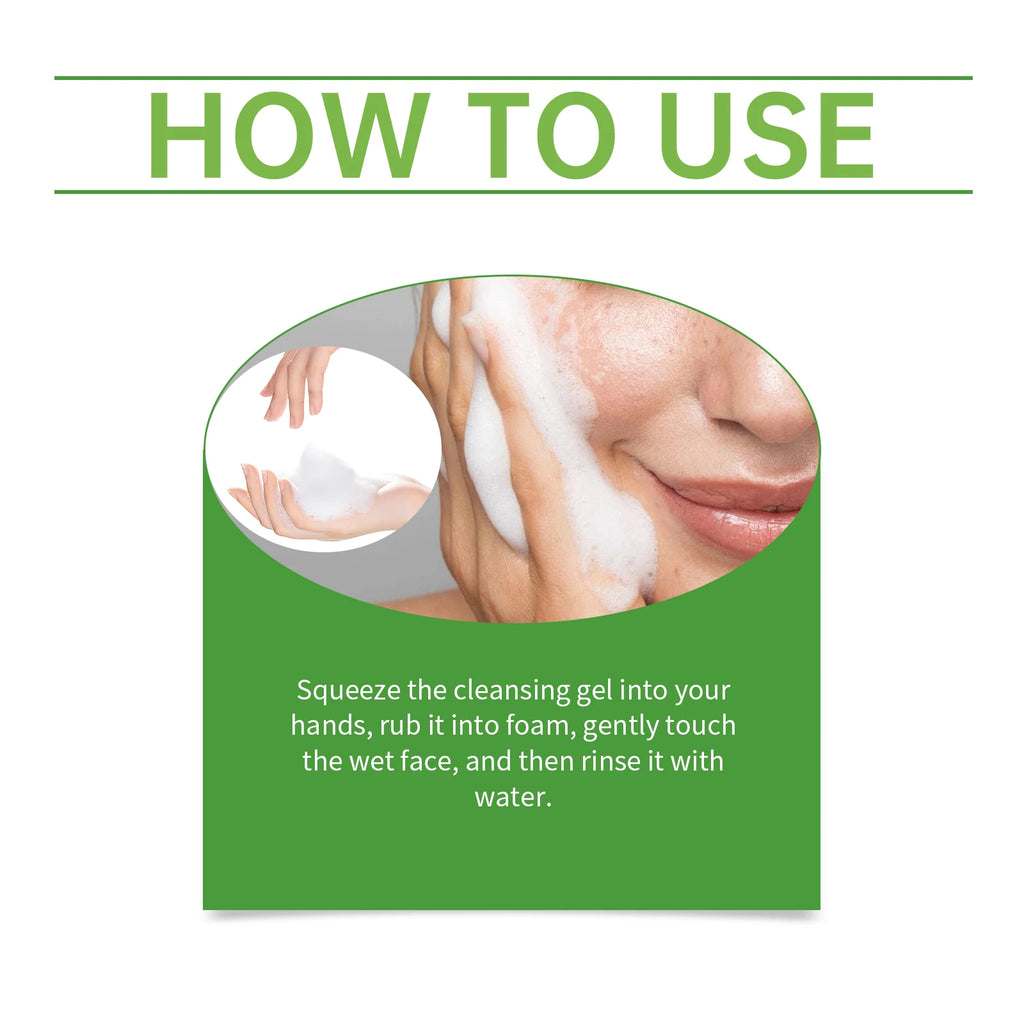 Tea Tree Cleansing Gel – Deep Clean, Exfoliate & Moisturize 100ml Facial Cleansing Gel Zpaxo
