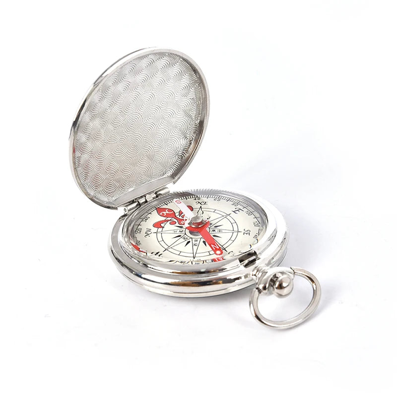 Pocket Watch Flip Compass Portable Hiking Navigation Compass Compass Keychain Zpaxo