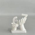 3D Printed Figurine Holding Digital Italian Brain Rot Math 67 Funny Zpaxo B