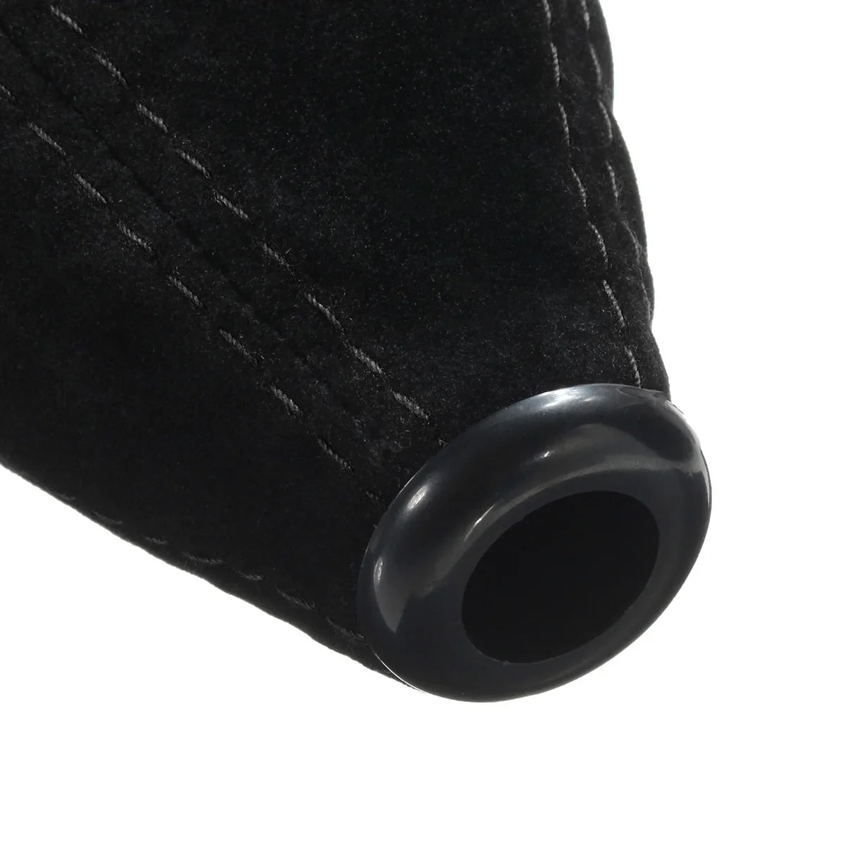 Red Black Suede Leather Gear Shifter Boot Durable Anti-wear Manual Zpaxo