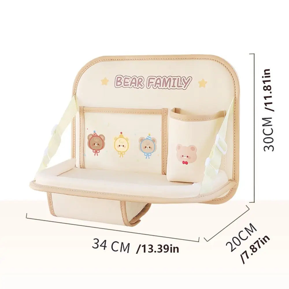 Food Tray Car Back Seat Large Capacity Folding Foldable Backseat Zpaxo