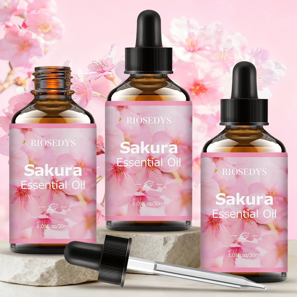 SAKURA Essential Oil Natural Fragrance Suitable Body Massage Zpaxo