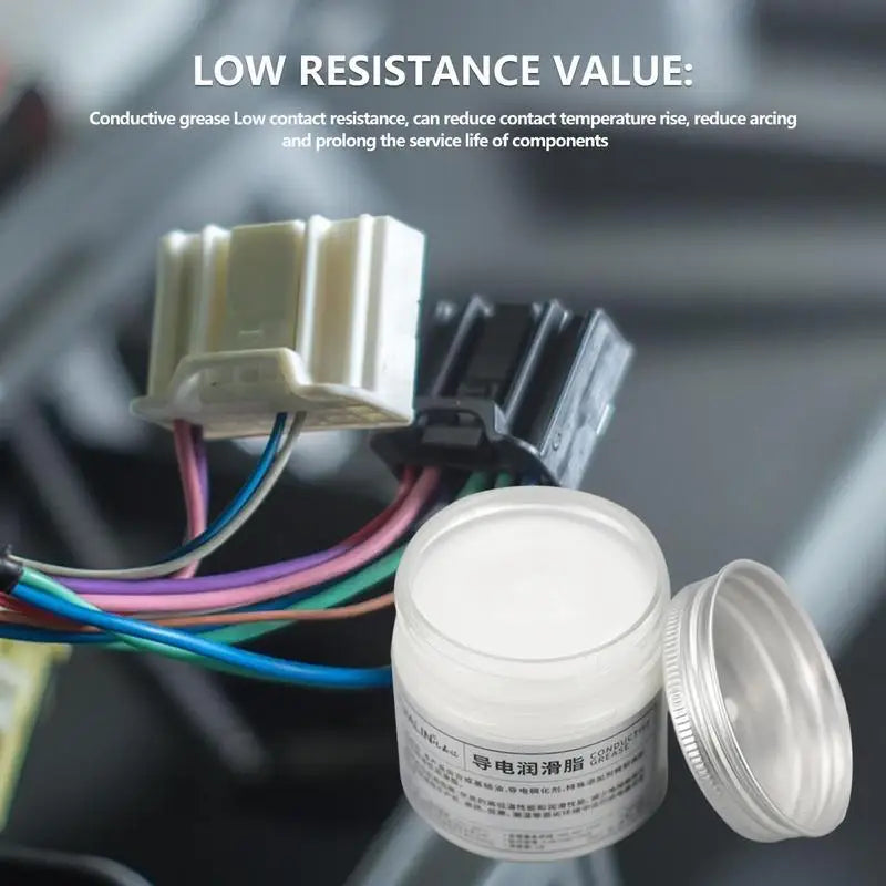 Electric Contact Grease 100g Conductive Paste Electricity Compound Grease For Low Resistance Value For Household Appliances Zpaxo