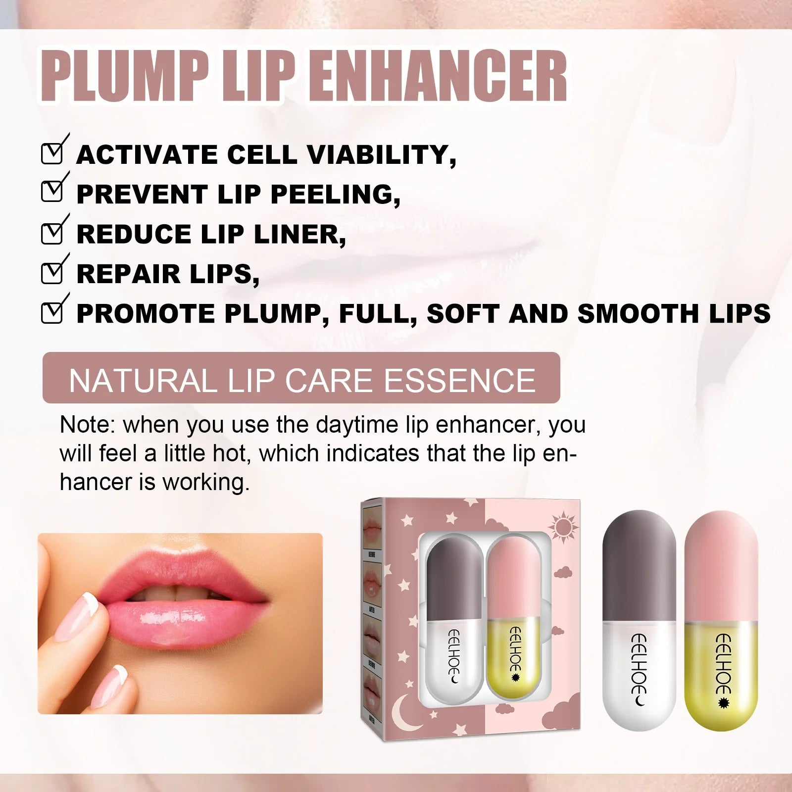 Eelhoe Lip Plumper Balm – Moisturizing, Anti-Crack, Hydrating Lip Plumper Balm Zpaxo