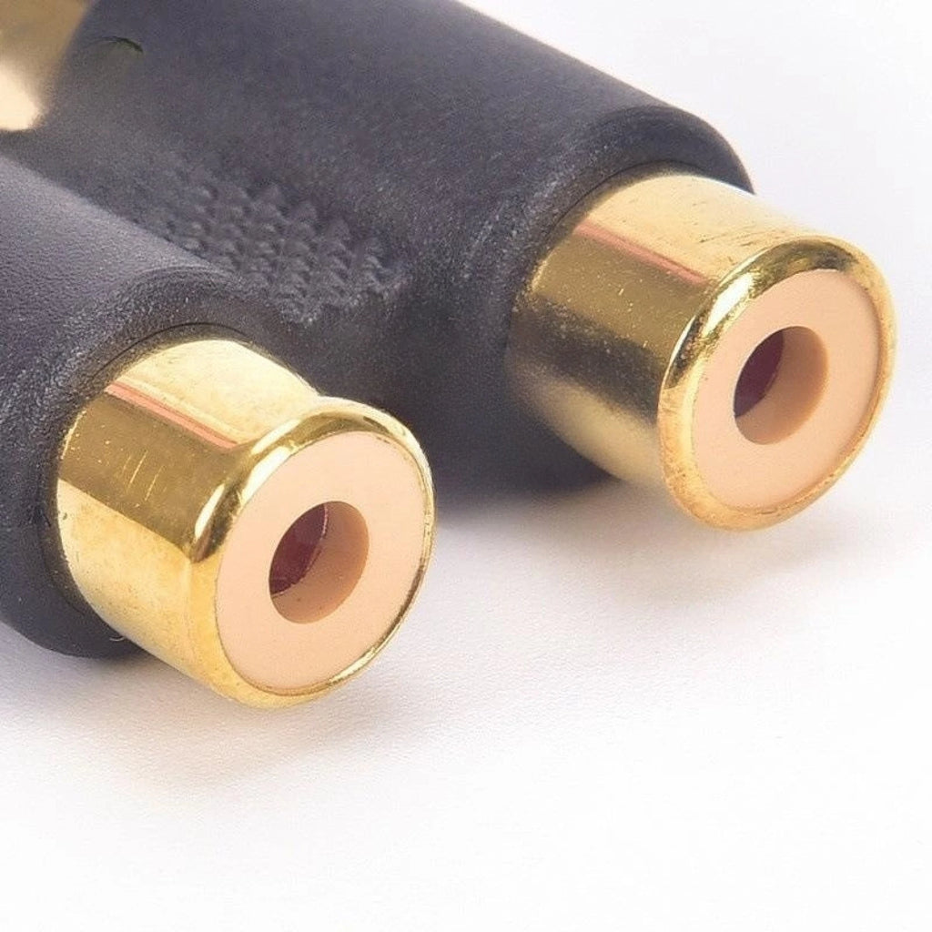 Dual 2 Head RCA Female Coupler Audio Adapter Connector Phono Video