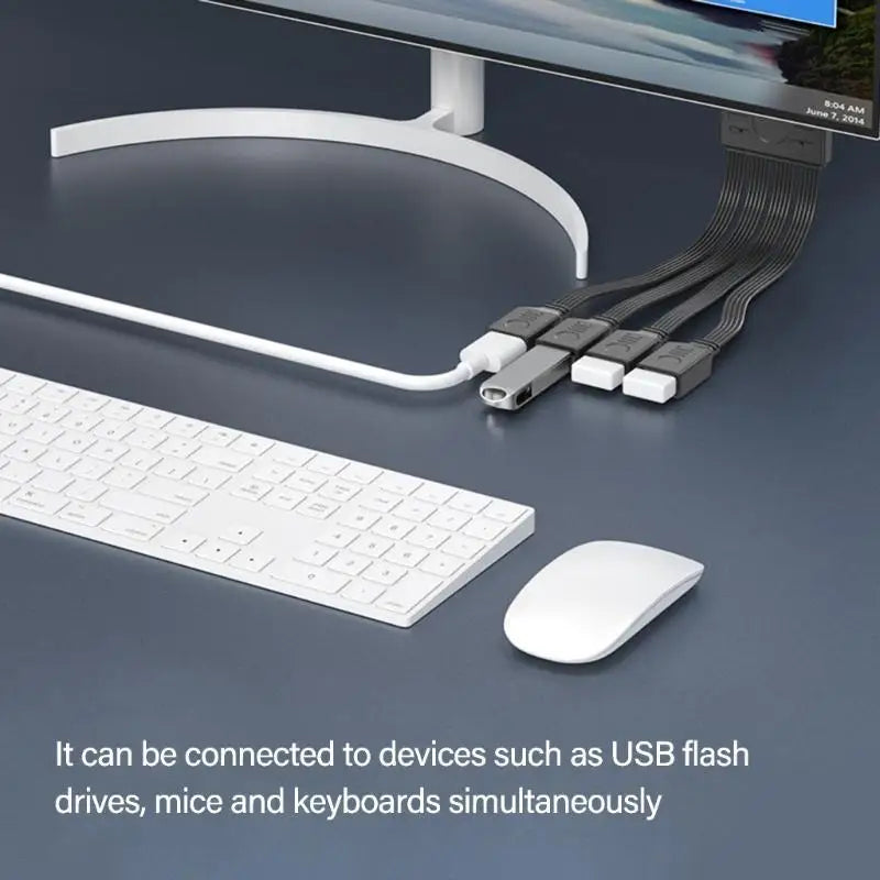 652F 1 USB2 0 Splitter Cable USB Power Male 4 Female Charging Data Zpaxo
