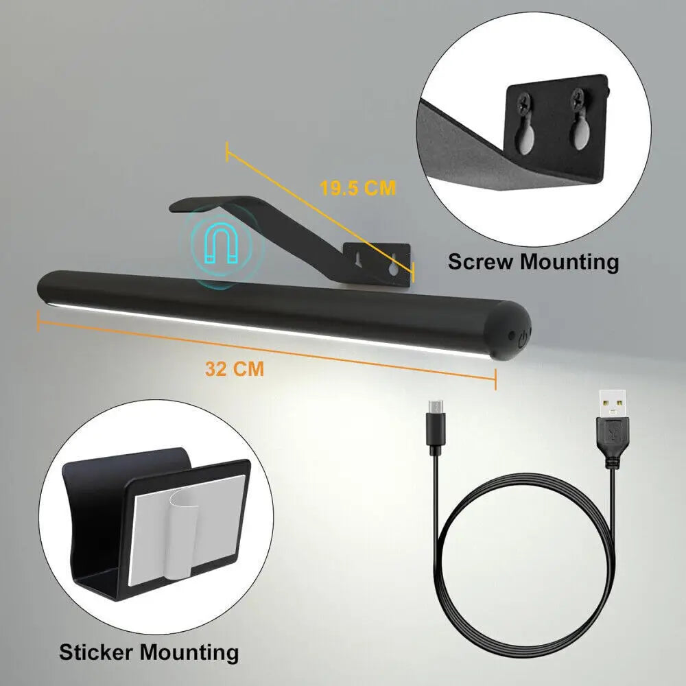 Wireless Picture Light 4000mAh Remote LED Art Wall Lamp