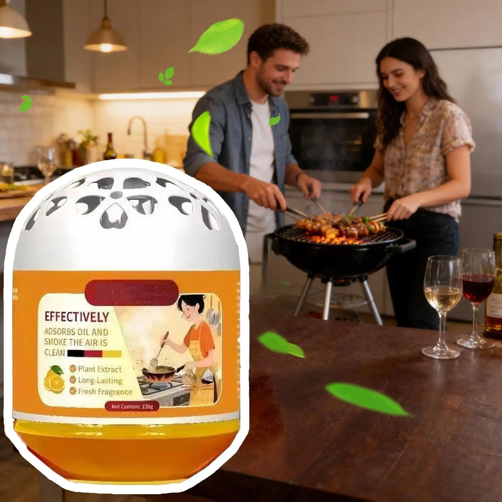 Air Freshener Box Kitchen Oil Absorber Long Lasting Odor Eliminator
