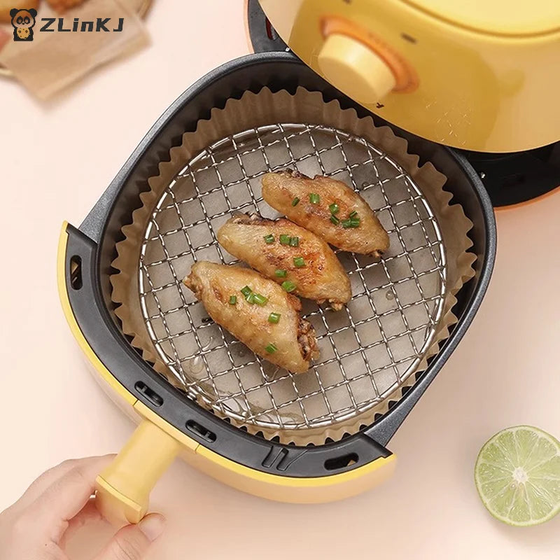 ▶Round Air Fryer Rack With Legs Stackable Grid Grilling Rack Stainless Steel Anti-corrosion For Home Kitchen Oven Steamer Cooker Zpaxo