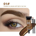 4 Colors Natural Liquid Dyeing Eyebrow Cream Set Waterproof Long Lasting Black Brown Tint Eyebrow Mascara Eyebrows Paint Makeup Zpaxo 01