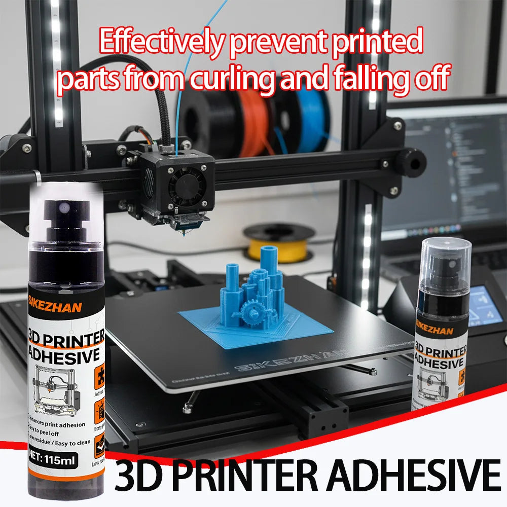 3D Printer Bed Adhesive Strong Grip 3D Printer Build Plates Adhesive Printing Beds Glue Strong Adhesion Long-Lasting Solution Zpaxo