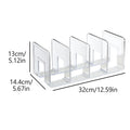 Holder Clear Plastic Purse Handbag Organizer 4 Sections Bag Closet Shelf Divider Purse Display Stand Handbag Storage Organizer Zpaxo Transparent
