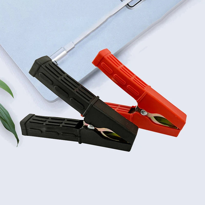 200A Red Black Alligator Crocodile Clip Car Battery Clamps Large