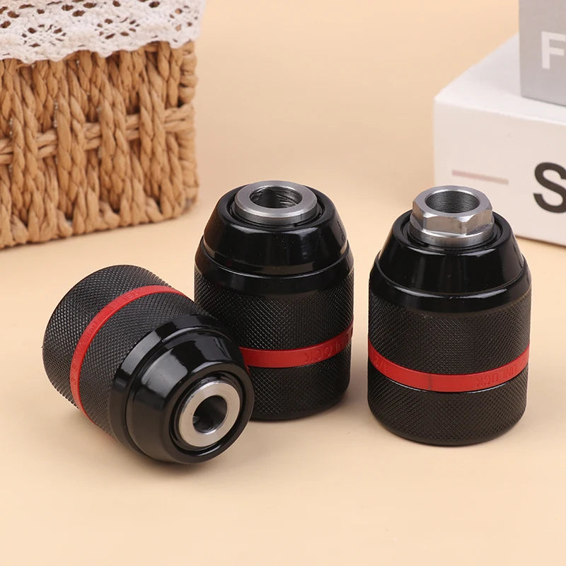 Keyless Metal Ratchet Drill Chuck Quickly Converts Self-locks Ease Use Zpaxo