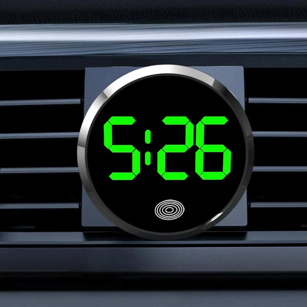 Fashionable Car LED Clock Touch-control Dashboard Watch Display Light