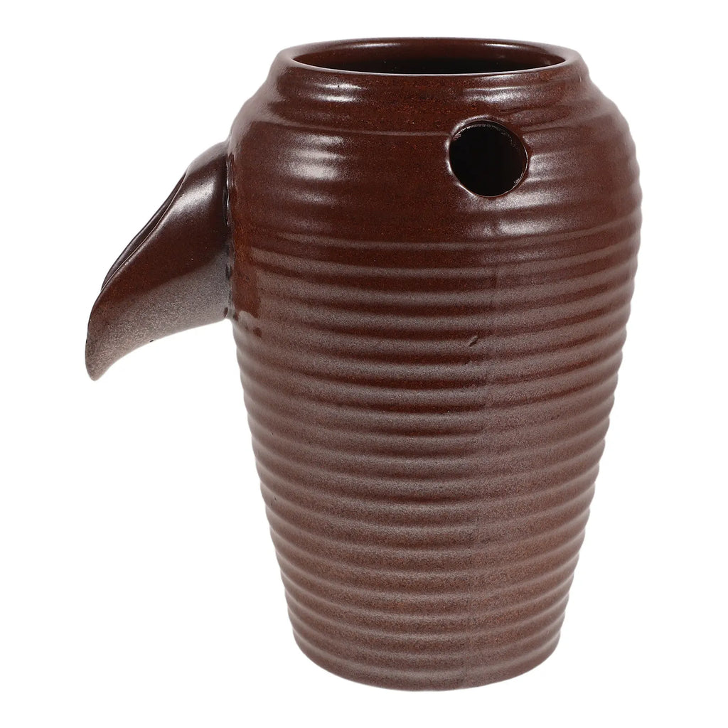 Ceramic Jar Water Fountain Spitter for Indoor Outdoor Use Circulating Waterfall Feature Garden Pond Aquarium Decor Zpaxo