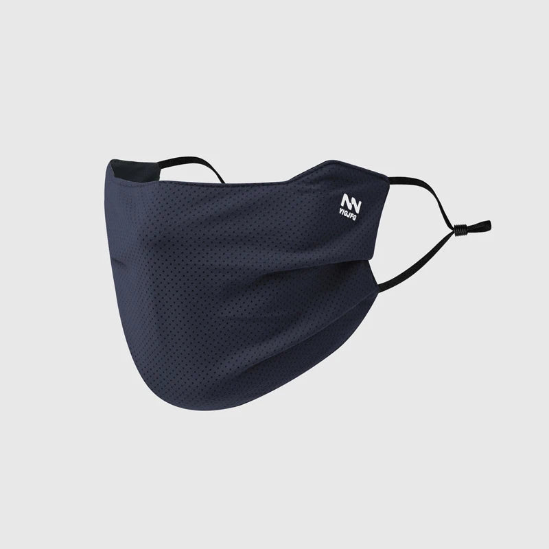 ▶1Pc Sun Protection Face Mask For Men Reusable Breathable UV Face Shield Solid Color Washable Face Mask Summer Cycling Face Mask Zpaxo Dark blue