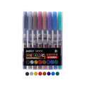 8 Colors Metallic Paint Marker Pen Permanent Art Calligraphy Office