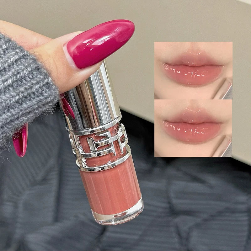 Flowing Mirror Lip Gloss Waterproof Long-lasting Luster Non Stick Cup