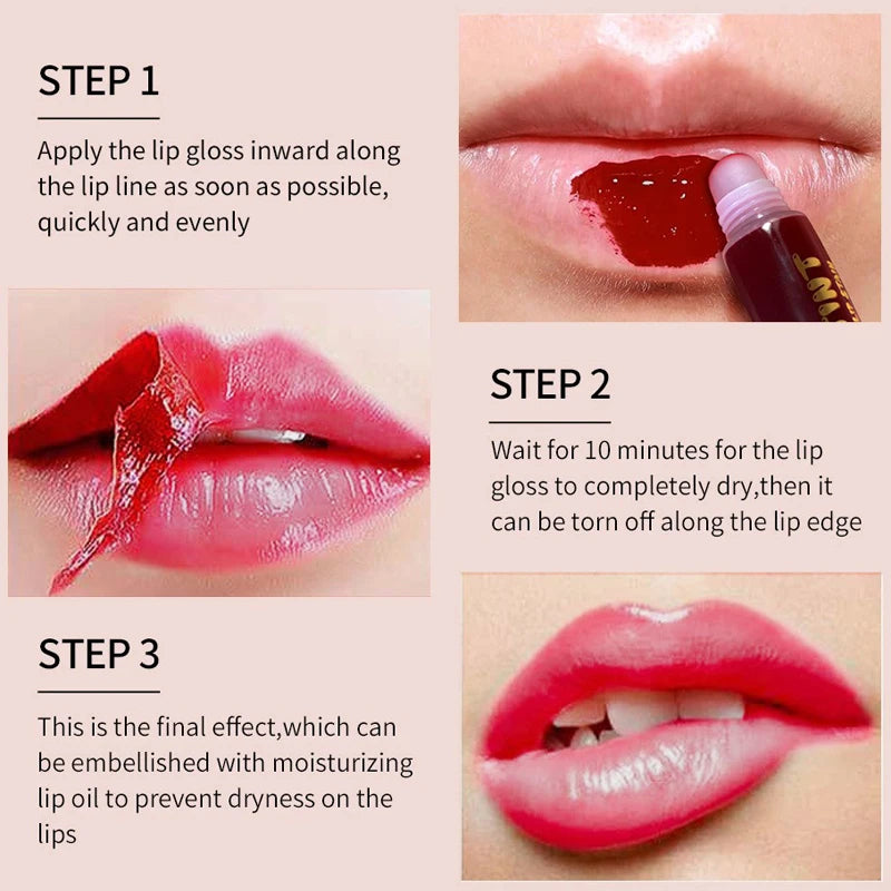 Ssxy Peel Off Lip Gloss Waterproof Long Lasting Tear-Off Liquid Lipstick Matte Lipgloss Makeup Tattoo Mask Lip Gloss Cosmetics Zpaxo