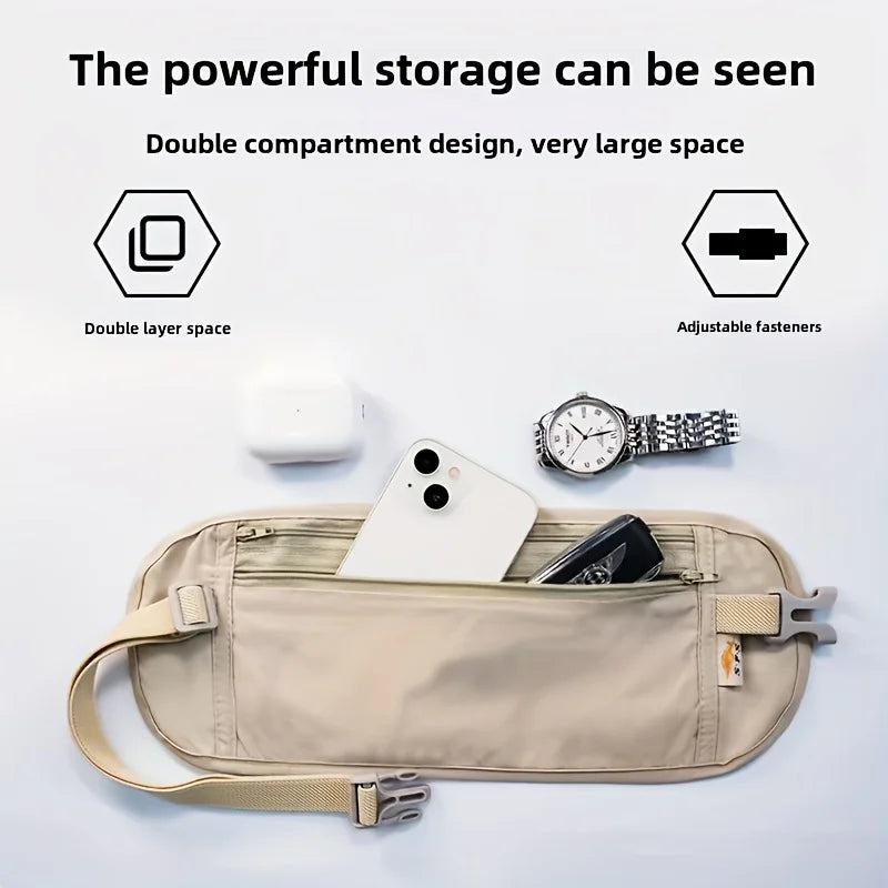 Concealed Anti-theft Waist Pouch Passport Holder Travel Running