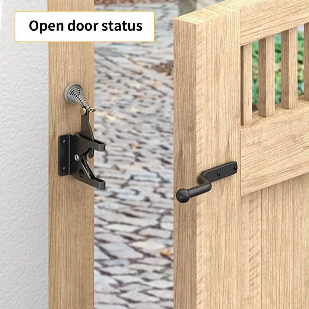 Gate Latch Heavy Duty Wooden Door Security Lock Outdoor Metal Wood Zpaxo