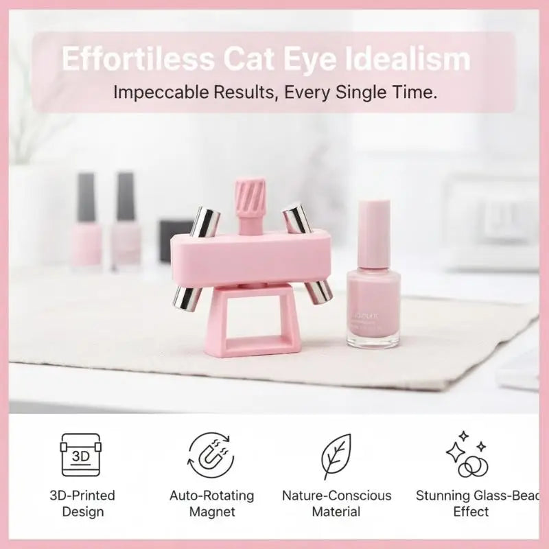 Adjustable Glass Bead Cat Eye Nail Magnet Tool Scratch Resistant Zpaxo